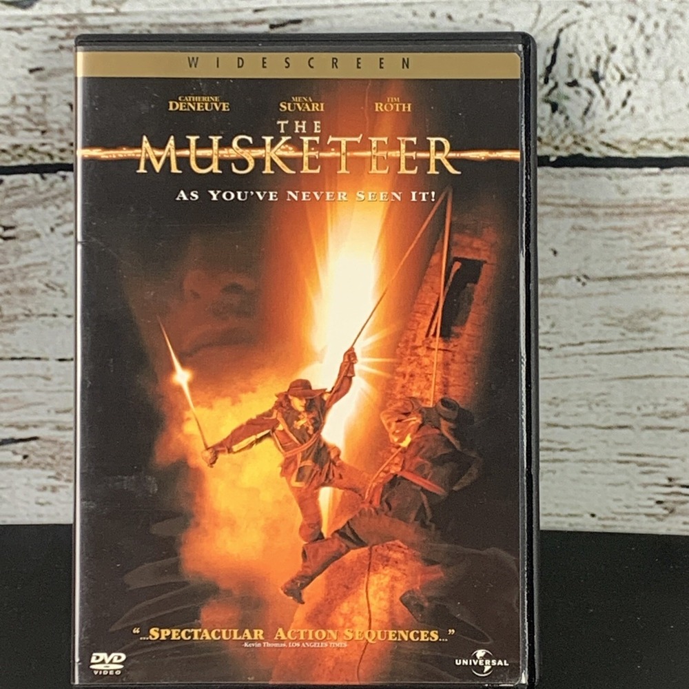 The Musketeer (DVD, 2001 Widescreen) Mena Suvari, Catherine Deneuve, Tim Roth